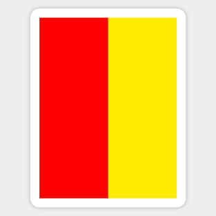 Partick Thistle Red and Yellow Halves Home 2004 Sticker